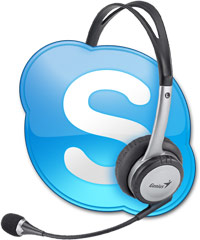 Skype + наушники